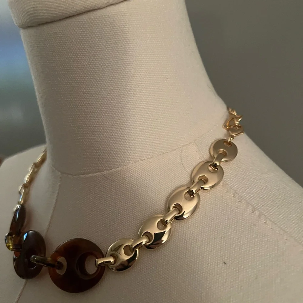 NWT Maeve Chunky Pop Tab Chain Necklace
